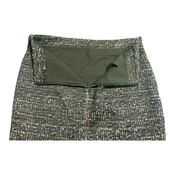 Ann Taylor Tweed Mini Skirt Womens 8 Wool Blend Back Zip Lined Textured - Picture 4 of 10